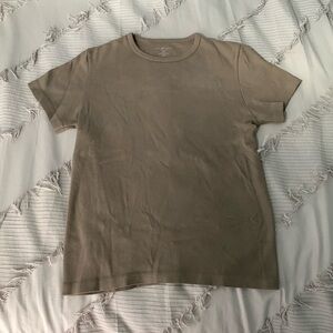 Brandy Melville Brown Full Length Baby Tee